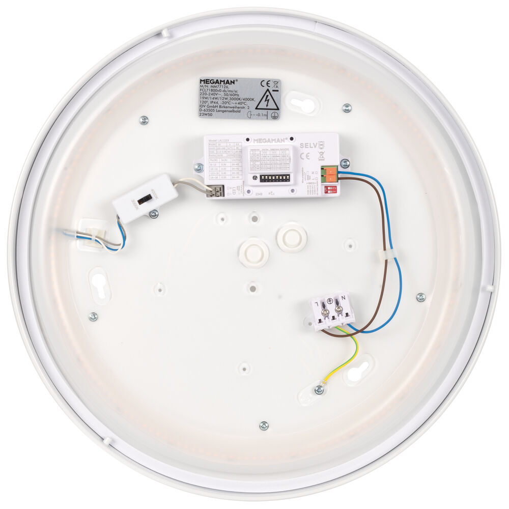 Decken-/Wandsensorleuchte, RENZO PLUS+, STANDBY DIM, LED/12W - 19W, 1.000 - 2.000 lm, HF-Sensor Bild 2