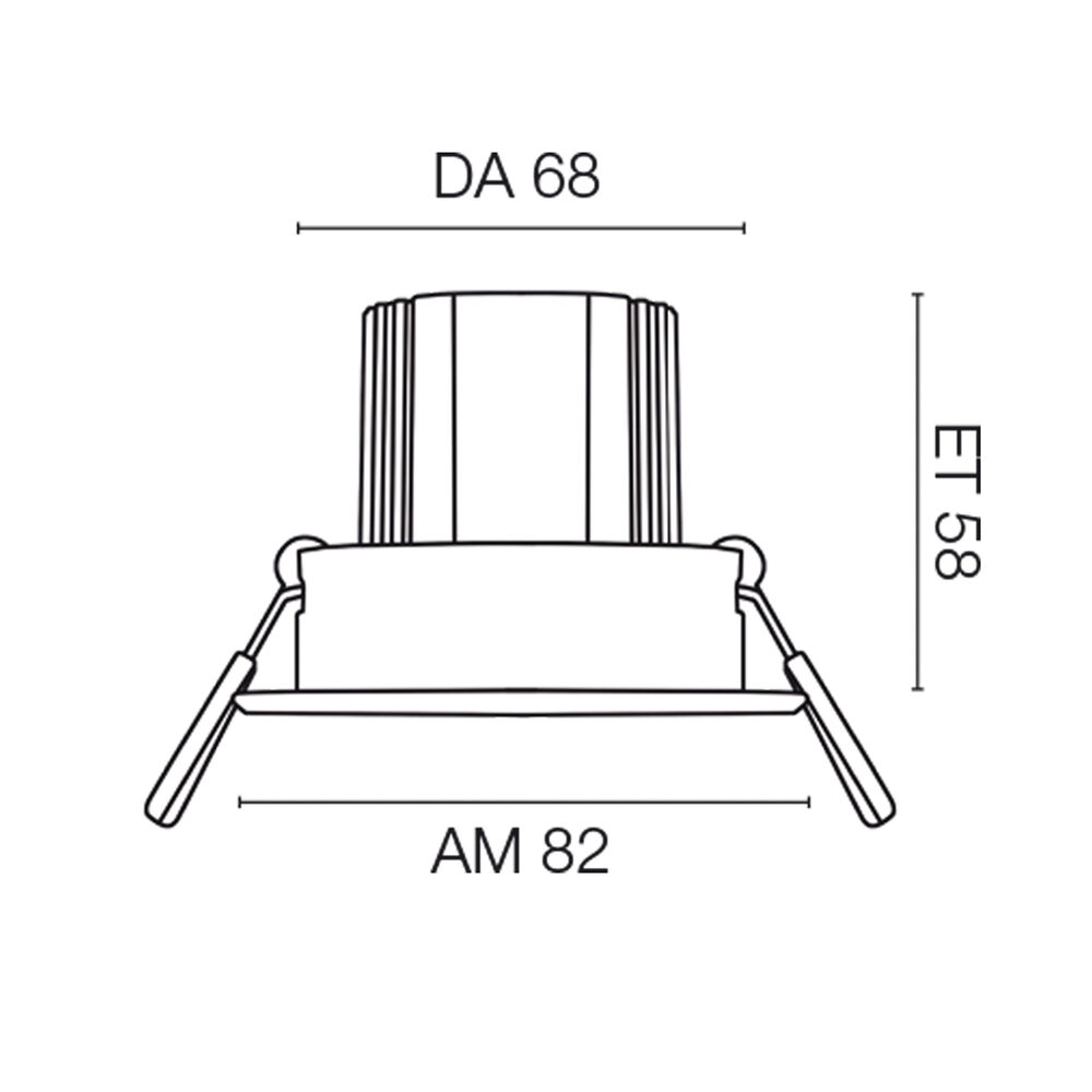 Einbauleuchte, ARGENT, LED/9W (75W), 549 lm, 2800 bis 2000K Bild 4