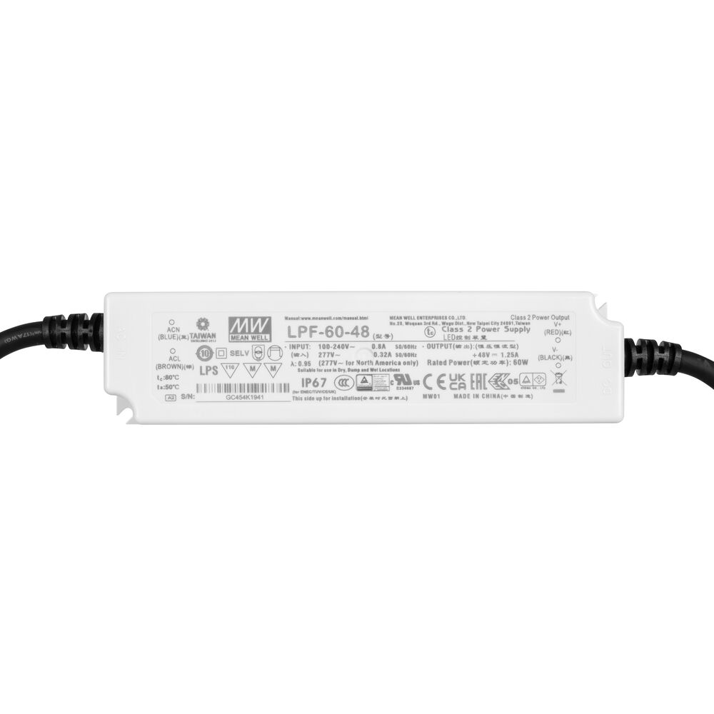 LED-Netzteil, 48V-DC/60 - 90W, Kunststoffgehuse