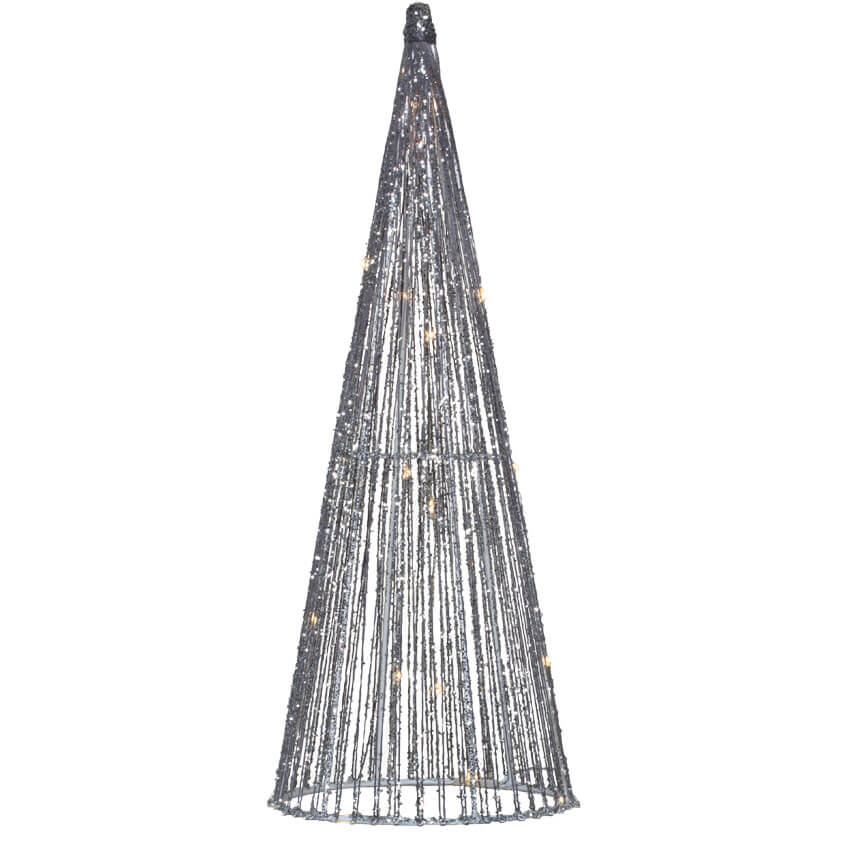 LED-Pyramide, 20 - Weihnachtsleuchter Draht KG Innen Weihnachtsdekorationen, Weihnachten Co. LEDs aus GmbH Pferdekaemper warmweiße - Max 
