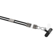 USB-Daten- und Ladekabel,<BR>60W/3A, 048 Gbit/s,<BR>L 1,2 m,<BR>schwarz,<BR>zum Umhngen