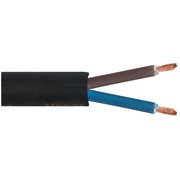 Gummischlauchleitung,<BR>TITANEX 2.0,<BR>H07RN-F 2 x 1�,<BR>Au�en-� 10 mm,<BR>schwarz