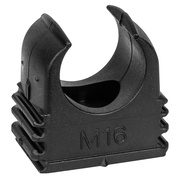 Quick-Reihenklemmschelle,<BR>metrisch,<BR>f�r Kunststoff-Panzerrohre,<BR>halogenfrei,<BR>schwarz