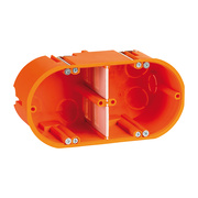 Mehrfach-Hohlraum-<BR>Ger�tedose,<BR>halogenfrei,<BR>� 68,<BR>H 60,<BR>blau