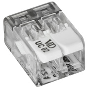 Verbindungsklemme,<BR>UNIVERSAL,<BR>0,2 - 4 mm�,<BR>transparent