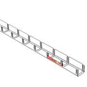 Gitterrinne,<BR>MERKUR 2,<BR>H�he 50 mm,<BR>L�nge 2 m