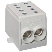 Hauptleitungs-Abzweigklemme,<BR>HLAK 70,<BR>1-polig,<BR>2 Eing�nge 50/70 mm�,<BR>2 Ausg�nge 50/70 mm�