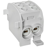 Hauptleitungs-Abzweigklemme,<BR>1-polig,<BR>2 Eing�nge 70 mm�,<BR>2 Ausg�nge 50 mm�
