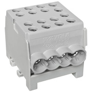 Hauptleitungs-Abzweigklemme,<BR>1-polig,<BR>2 Eing�nge 35 mm�,<BR>6 Ausg�nge 25 mm�,<BR>verzinnt