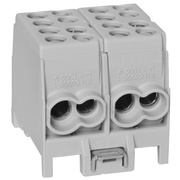 Hauptleitungs-Abzweigklemme,<BR>je Block<BR>2 Eing�nge 25 mm�,<BR>2 Ausg�nge 16 mm�,<BR>f�r AL/CU-Leiter