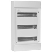 AP-Kleinverteiler,<BR>MISTRAL,<BR>3-reihig f�r 36 Module,<BR>ohne T�r,<BR>wei�