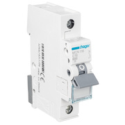 Leitungsschutzschalter,<BR>1-polig,<BR>C-Charakteristik 16A,<BR>1 TE