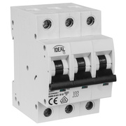 Leitungsschutzschalter,<BR>3-polig,<BR>B-Charakteristik,<BR>3 TE