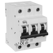 Leitungsschutzschalter,<BR>3-polig,<BR>C-Charakteristik,<BR>3 TE
