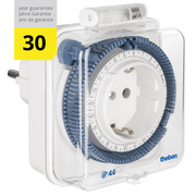 Steckdosen-Zeitschaltuhr,<BR>TIMER 26,<BR>230V/16A (LED 400W),<BR>analog, <BR>wei�