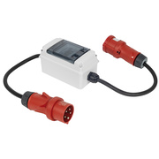 mobiler Stromz�hler, 16A+32A,<BR>f�r Drehstrom,<BR>3 x 230VAC (400V), 5(100)A,<BR>mit LCD-Z�hlwerk,<BR>MID-Konformit�tserkl�rung