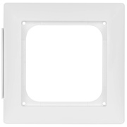 Abdeckrahmen,<BR>mit Beschriftungsstreifen 8 mm,<BR>K55BB,<BR>reinwei