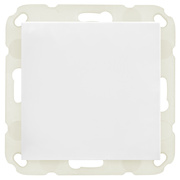 Blindabdeckung,<BR>ohne Zugentlastung,<BR>K55�BB,<BR>reinwei�