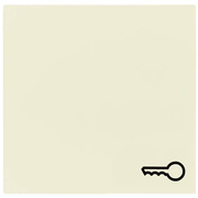 Wippe f�r Taster,<BR>mit Symbol T�r,<BR>Standard 55,<BR>cremewei� gl�nzend