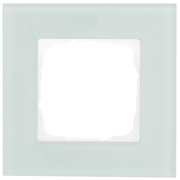 Abdeckrahmen,<BR>KLEIN� K55,<BR>1-fach,<BR>Glas mint/wei�