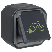 AP-Schutzkontaktsteckdose,<BR>GREEN UP,<BR>PLEXO NEW,<BR>230V/16A