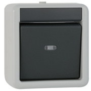 AP/FR,<BR>Kreuz-Schalter,<BR>grau/dunkelgrau