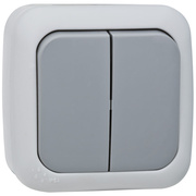 AP/FR Serien-Schalter,<BR>PALMIYE,<BR>grau/dunkelgrau