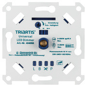 UP-Universal-<BR>Digital-Dimmereinsatz,<BR>AGL/HALO 230V/3-250W,<BR>LED 3-200W,<BR>Phasenab-/anschnitt,<BR>superflach, ET 16