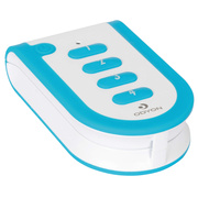 Funk-Handsender,<BR>ODYON,<BR>4 Kanal/Gruppe,<BR>wei�/blau