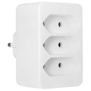 Schutzkontaktstecker-<BR>Adapter, wei�