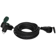 Schutzkontakt-Gummi-<BR>Verl�ngerung, <BR>H05RR-F 3G x 1,5�, 25 m,<BR>schwarz