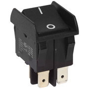 Einbau-Wippschalter,<BR>250V/16(8)A, 2-pol.