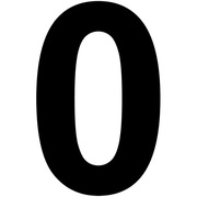 Zeichen f�r<BR>Hausnummernleuchten,<BR>selbstklebend,<BR>Standard, <BR>H 100