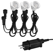 Terrasseneinbauleuchte,<BR>CONNECT TO SHINE,<BR>KEBONY,<BR>LED/0,6W, 40 lm,<BR>3000K,<BR>3er-Set