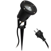 Au�enstrahler <BR>mit Erdspie�,<BR>1 x GU10/35W,<BR>Zuleitung 2,5 m