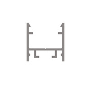 U-Profil aus Aluminium eloxiert,<BR>f�r Strips bis B 13 mm,<BR>B 15, H 15, L 2.000