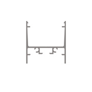 U-Profil aus Aluminium eloxiert,<BR>f�r Strips bis B 24 mm,<BR>B 30, H 30, L 2.000