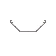 Eck-Profil aus Aluminium eloxiert,<BR>f�r Strips bis B 12 mm,<BR>B 28,65, H 9,63, L 2.000