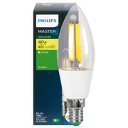 LED-Filament-Lampe,<BR>MASTER UltraEffizient,<BR>Kerzen-Form, klar,<BR>E14/2,3W (40W), 485 lm,<BR>2700K