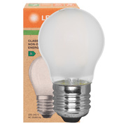 LED-Filament-Lampe,<BR>CLASSIC P,<BR>Tropfen-Form, matt,<BR>E14/1,2W (25W), 255 lm,<BR>2700K