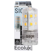 LED-Stiftsockellampe,<BR>ECOLUX,<BR>klar,<BR>GY6,35/4W (40W), 470 lm,<BR>2700K