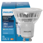 LED-Reflektorlampe, PAR16,<BR>MASTER LEDspot Value, DIMTONE,<BR>GU10,<BR>2700 bis 2200K