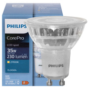 LED-Reflektorlampe, PAR16,<BR>CorePro LEDspot, DIM<BR>GU10