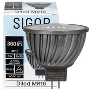 LED-Reflektorlampe, MR16,<BR>DILED,<BR>GU5,3/12V/6W (60W), 360 lm