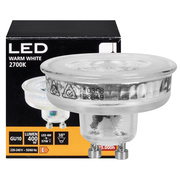 LED-Reflektorlampe, PAR16,<BR>GU10/4W (57W), 400 lm,<BR>2700K,<BR>superflach