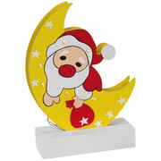 Weihnachtsleuchter,<BR>FREDDY,<BR>Weihanchtsmann Mond,<BR>6 warmwei�e LEDs