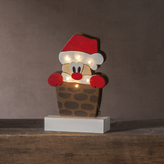 Weihnachtsleuchter,<BR>FREDDY,<BR>Weihnachtsmann im Schornstein,<BR>6 warmwei�e LEDs