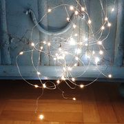 LED-Drahtb�schel,<BR>160 warmwei�e LEDs,<BR>batteriebetrieben