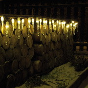 LED-Eiszapfenkette,<BR>100 warmwei�e LEDs,<BR>9,5 m x 0,09 m