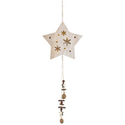 LED-Weihnachtsanh�nger,<BR>Stern,<BR>warmwei�e LEDs,<BR>batteriebetrieben